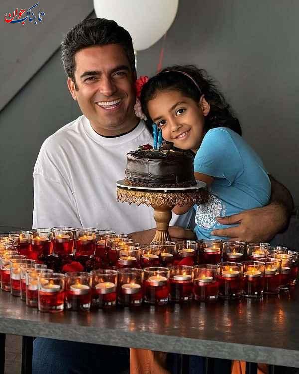 تولد ۵۲ سالگی منوچهر هادی در کنار دخترش