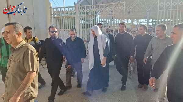 سید حسن خمینی در مرز خسروی تصاویر عبور سید حسن خمینی از مرز خسروی