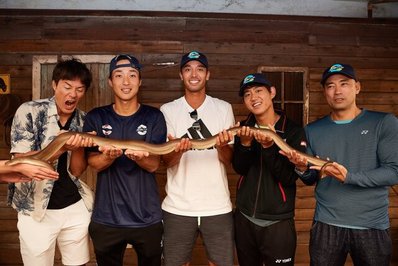 بازیکنان تیم تنیس ژاپن در استرالیا
